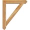 Ekena Millwork Traditional Arts and Crafts Rough Sawn Bracket w/ Offset Brace, Western Red Cedar, 6"W x 30"D x 36"H BKT0604X30X36TRA03RWR - alternate 4